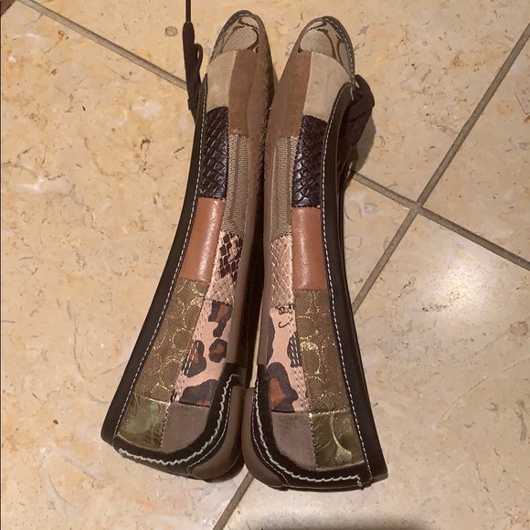 Coach Joan patchwork leather flats 7.5 - Picture 6 of 14